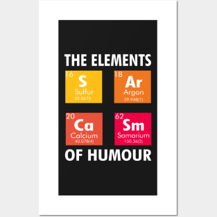 The elements sulfur argon calcium samarium Posters and Art